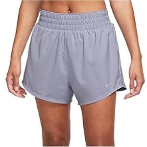 Nike Women's Dri Fit Ultra High-Waisted 3" Brief Lined Shorts Indigo Haze NWT XL